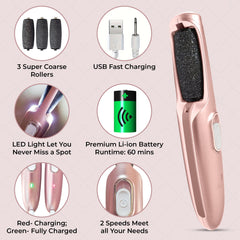 Care Me diamond-coated roller head for durable foot care.