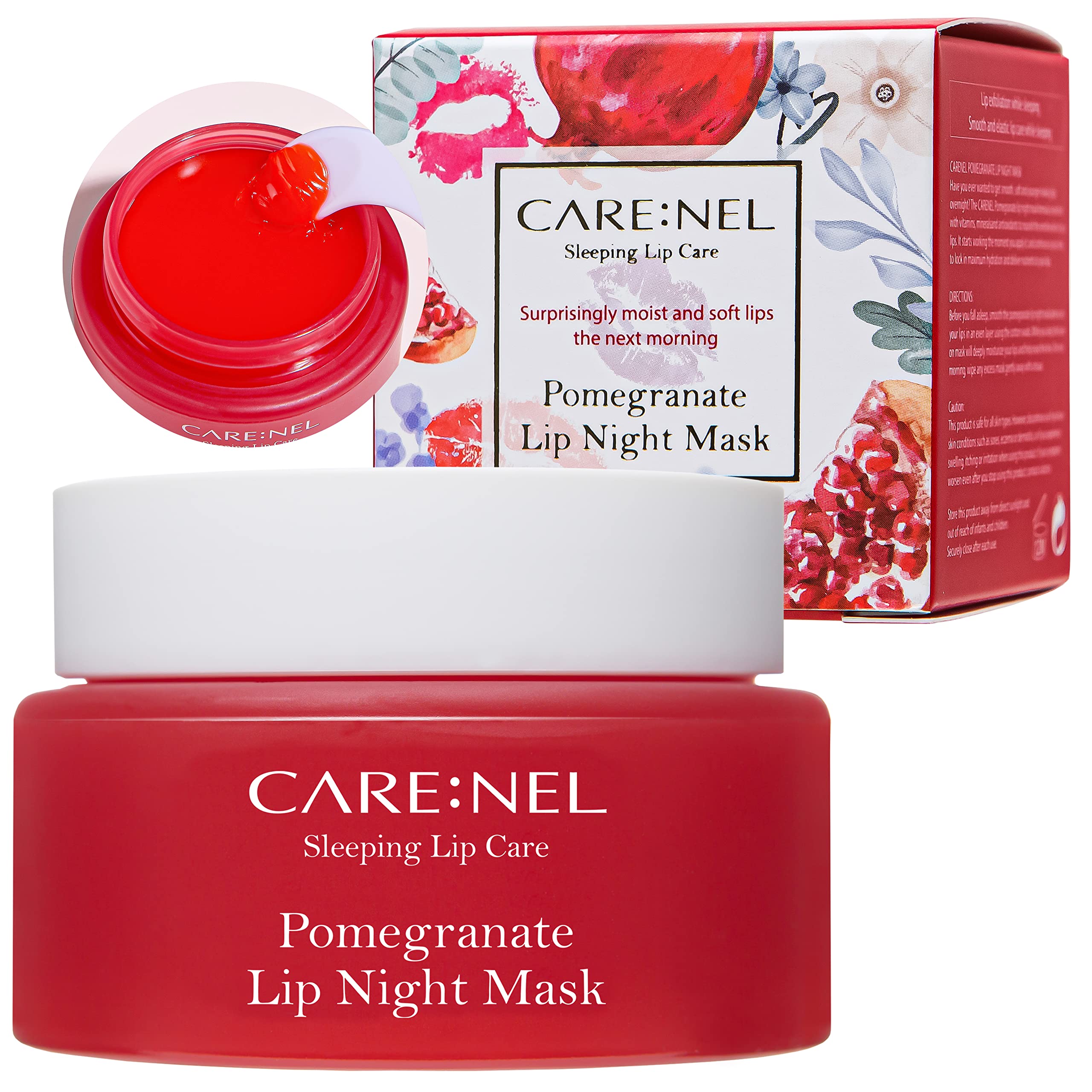 CARE:NEL Lip Mask Overnight jar with spatula for overnight hydration