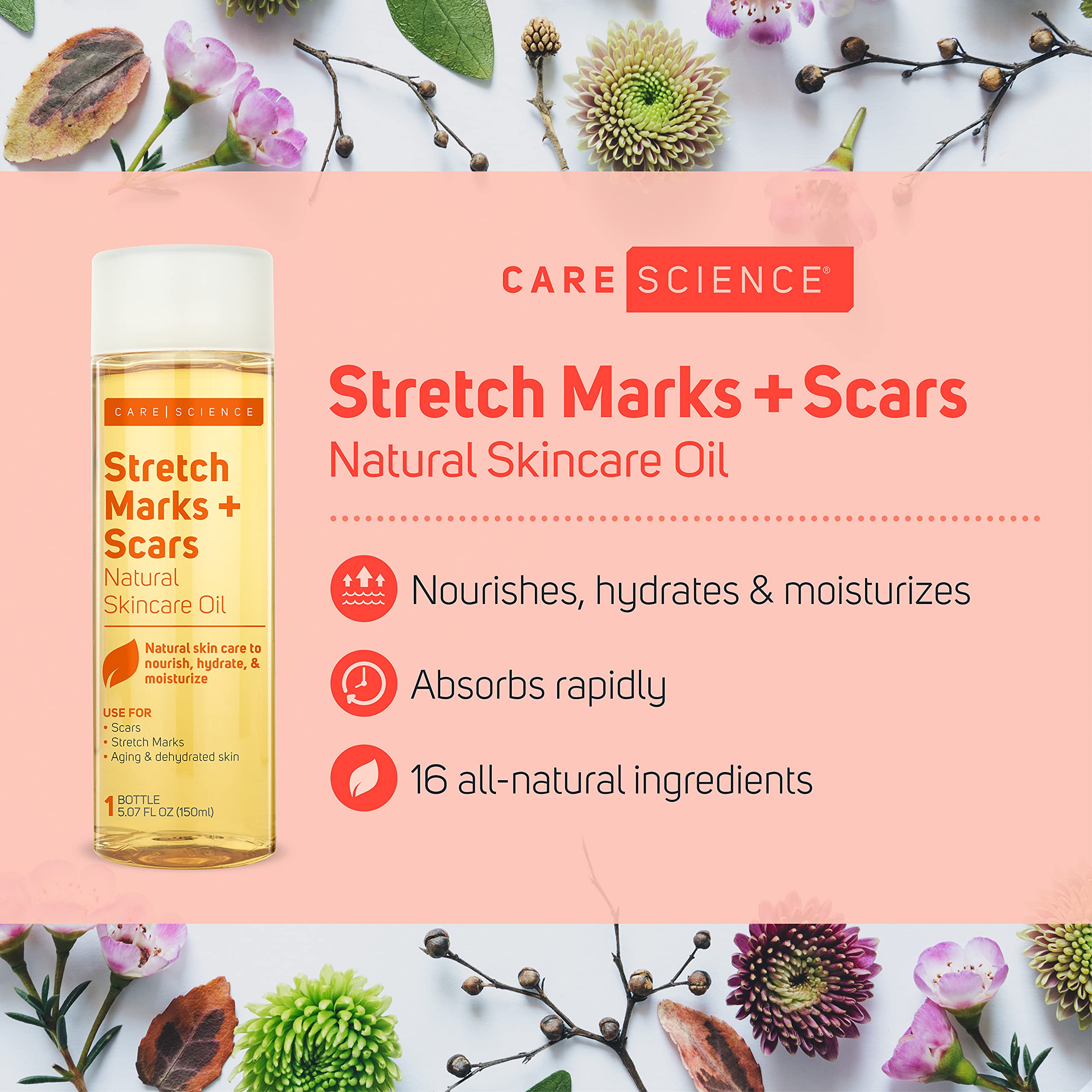 Care Science oil pump demonstrates easy, mess-free application.
