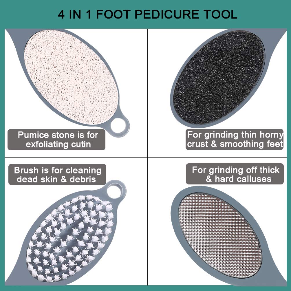 CAREHOOD sand paper refines texture and evens skin on the feet.