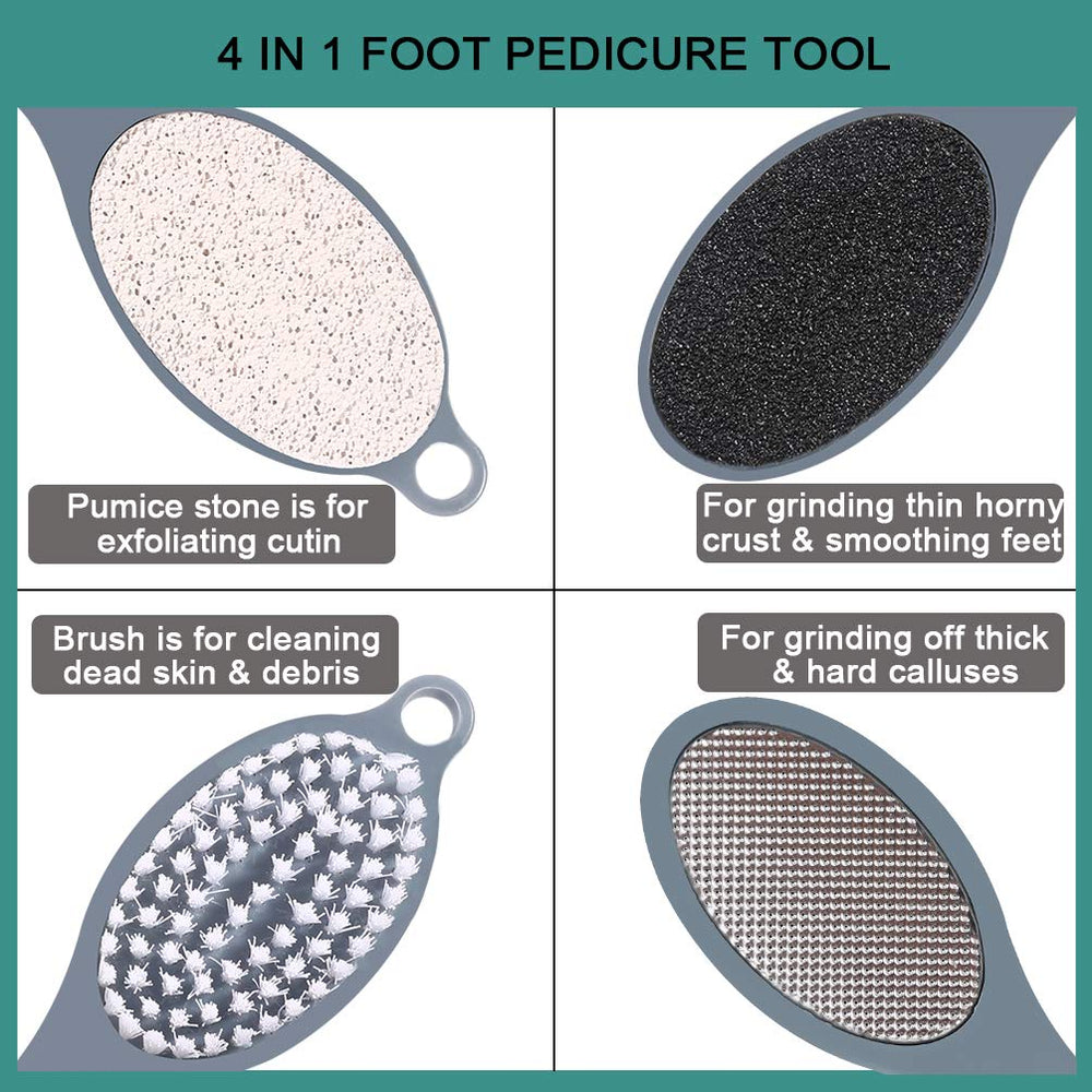 CAREHOOD sand paper refines texture and evens skin on the feet.