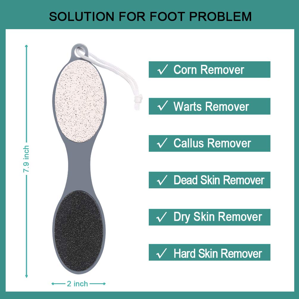 CAREHOOD pumice stone exfoliates cutin and rough patches for softer feet.
