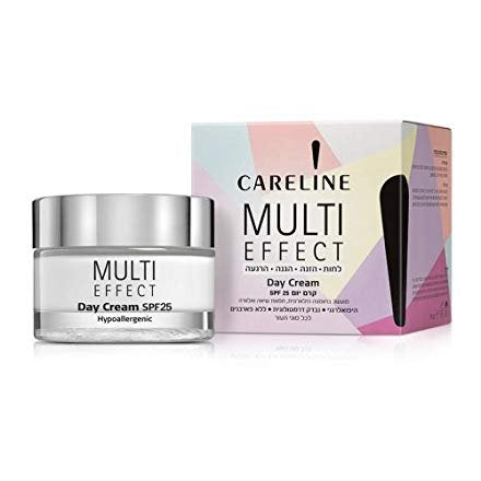 Careline Multi Effect Day Cream SPF25 50ml tube provides lightweight daily hydration and SPF protection.