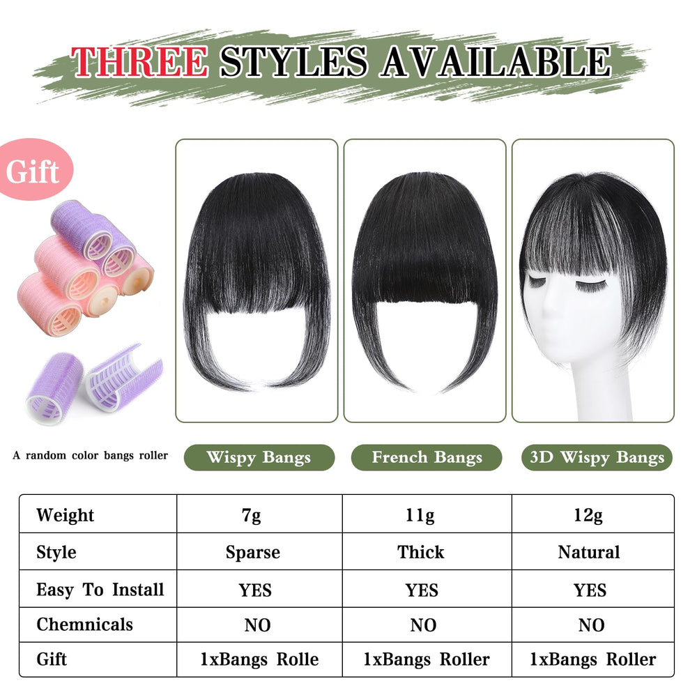Carendia straightened natural black clip-ins for sleek, everyday looks.