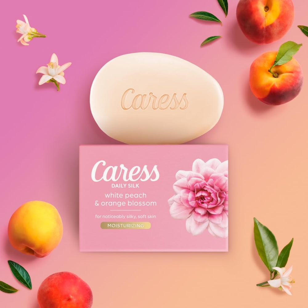 Caress Beauty Bar in hand during daily shower ritual.