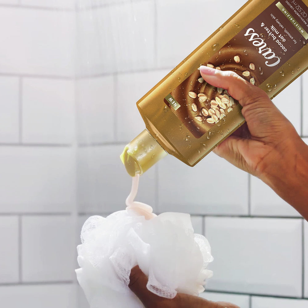 Caress creamy texture close-up conveys luxurious, gentle cleansing