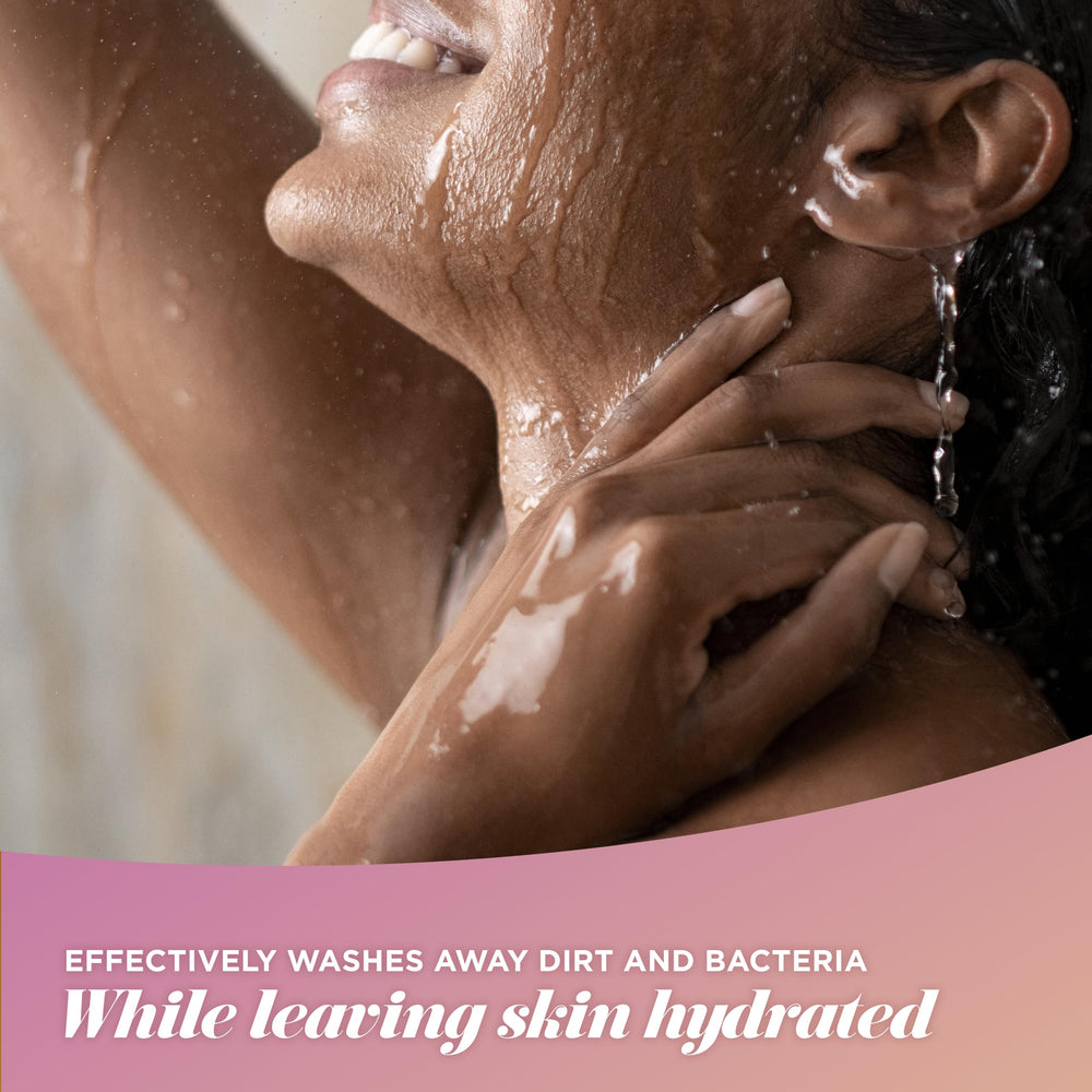 Caress two-pack 20 oz label highlights value and convenience.