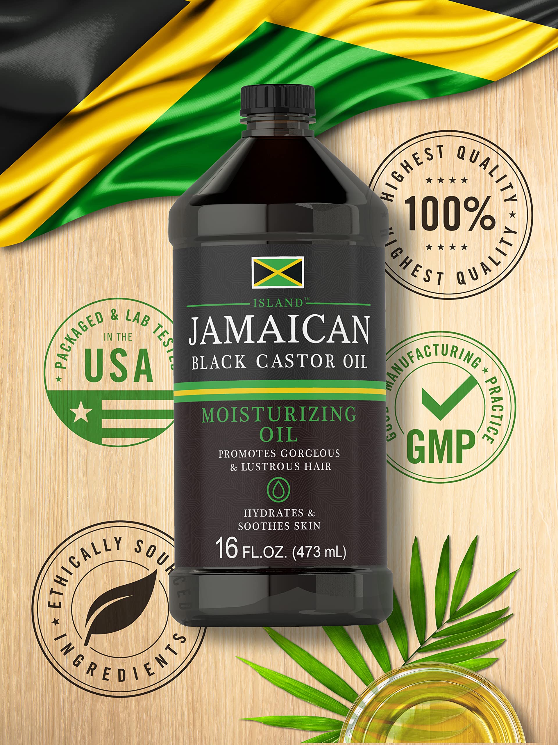 Carlyle Jamaican Black Castor Oil on skin for gentle hydration