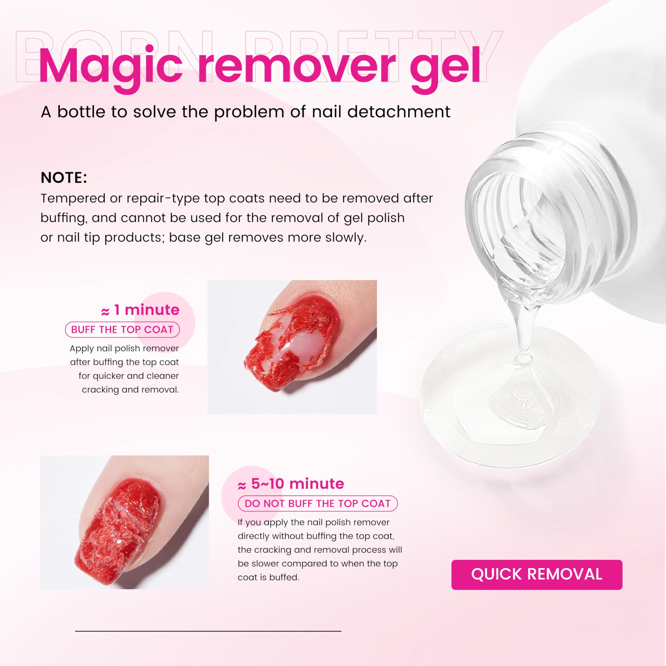 Fast-acting formula supports removal within minutes.