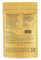 Carmel Organics Manjistha powder bottle ready for precise, easy mixing in routines