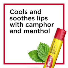 Carmex Classic Medicated Lip Balm Stick SPF 15 offers sunscreen protection on sunny days.