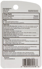 Closeup of Carmex lip balm in blister-pack packaging for on-the-go use.