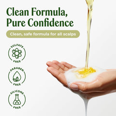Carolayage Rosemary Shampoo lather close-up shows rich foam for thorough cleansing
