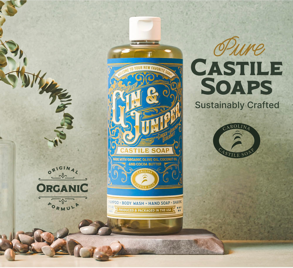 Carolina Castile Soap Shower Use demonstrates versatile cleansing for body and hands.