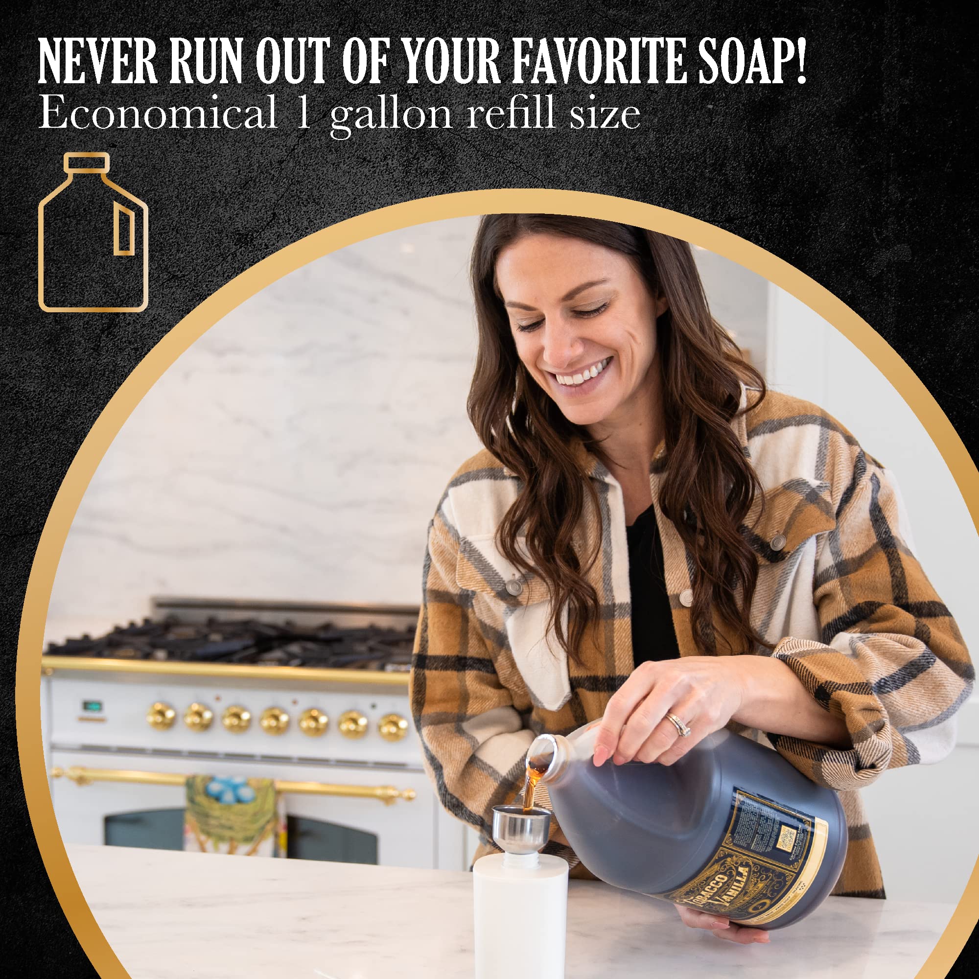 Carolina Castile Soap Tobacco Vanilla ingredients, fair trade cocoa butter detail.