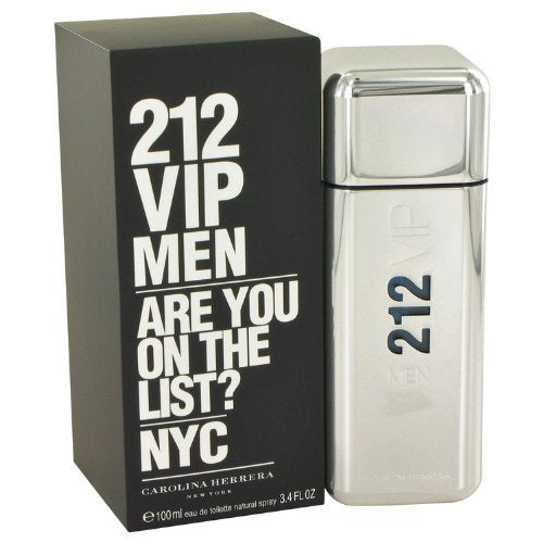 Carolina Herrera 212 VIP Men packaging box signaling premium fragrance