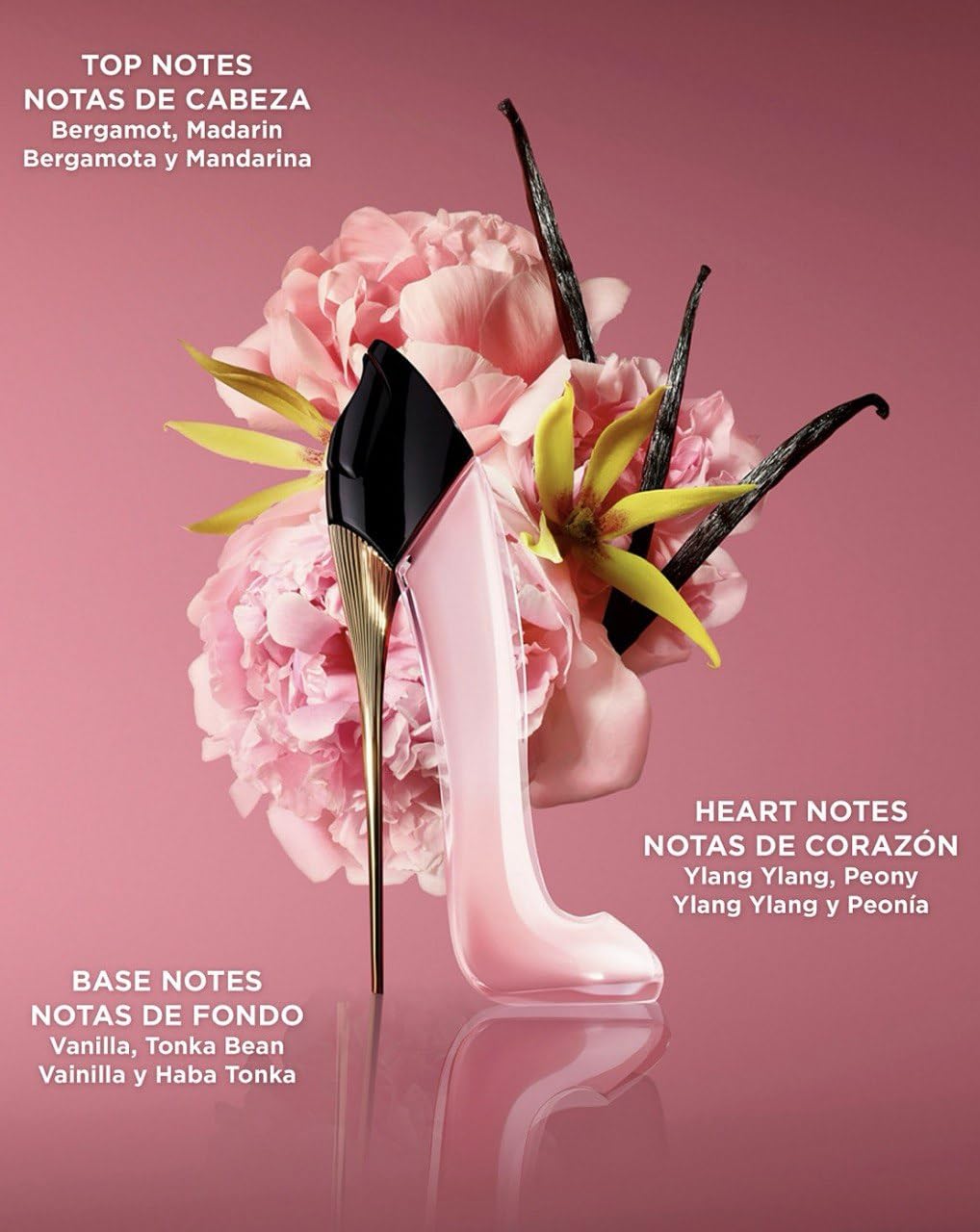 Carolina Herrera Good Girl Blush mini with warm vanilla hints.