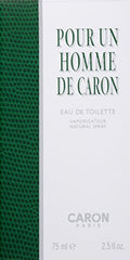 Caron Pour Un Homme bottle close-up cap for refined evenings
