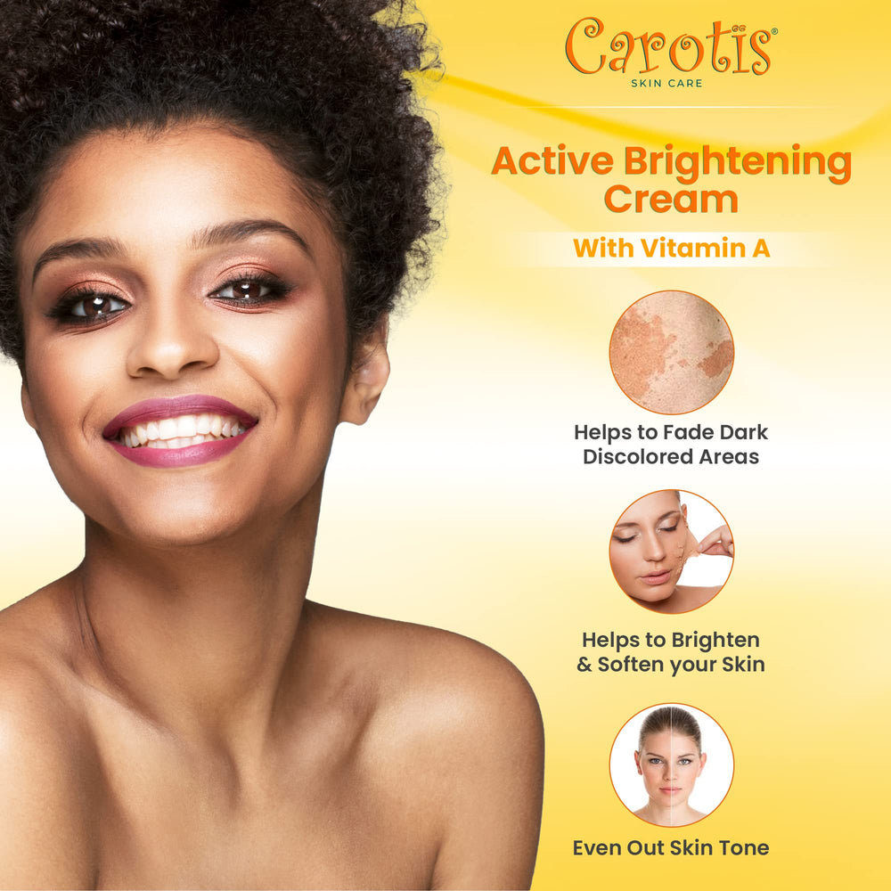 Hand applying CAROTÏS Brightening Cream for targeted use.