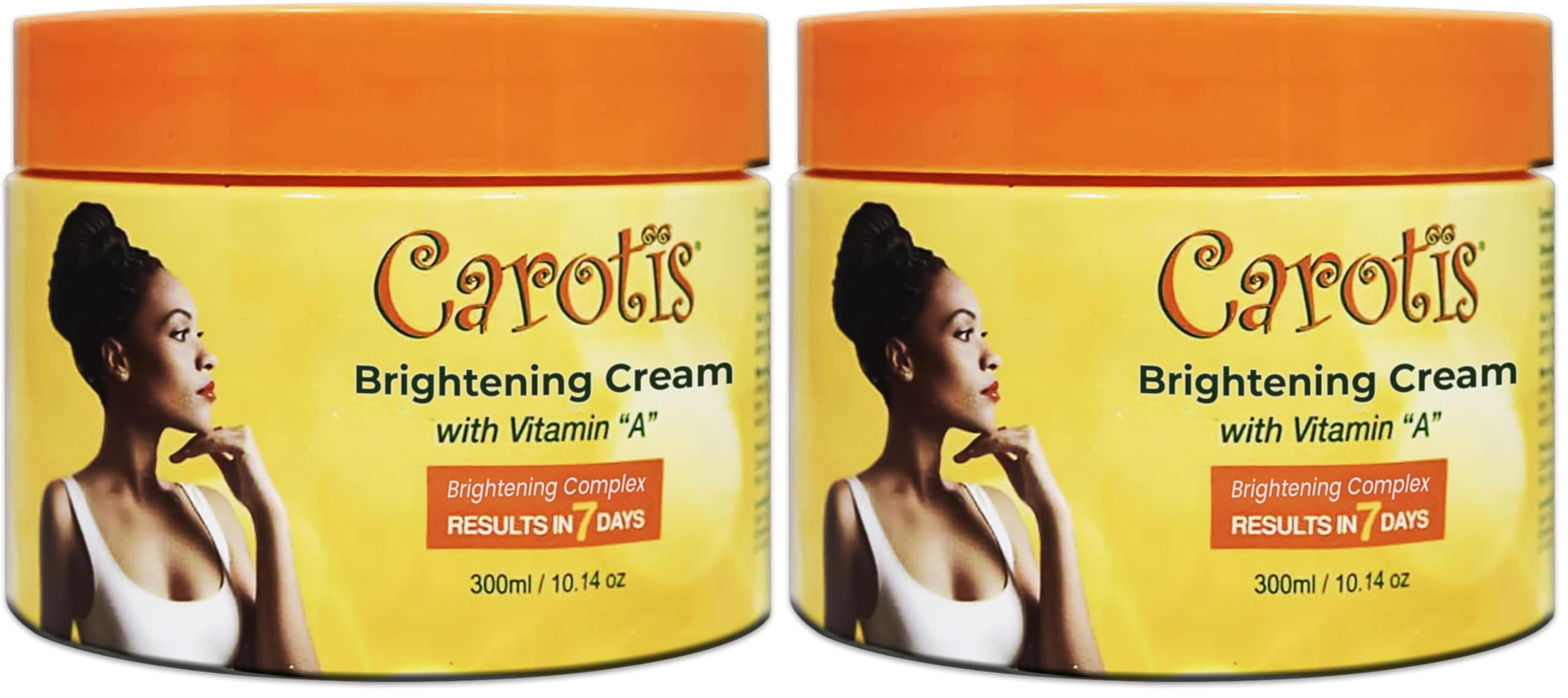 CAROTÏS Skin Brightening Cream two-pack packshot for convenient routine.