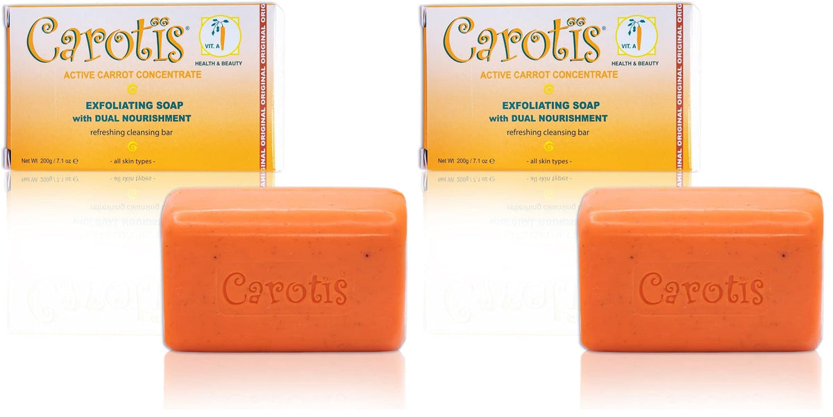 CAROTÏS Exfoliating Soap 200g front view for radiant cleansing