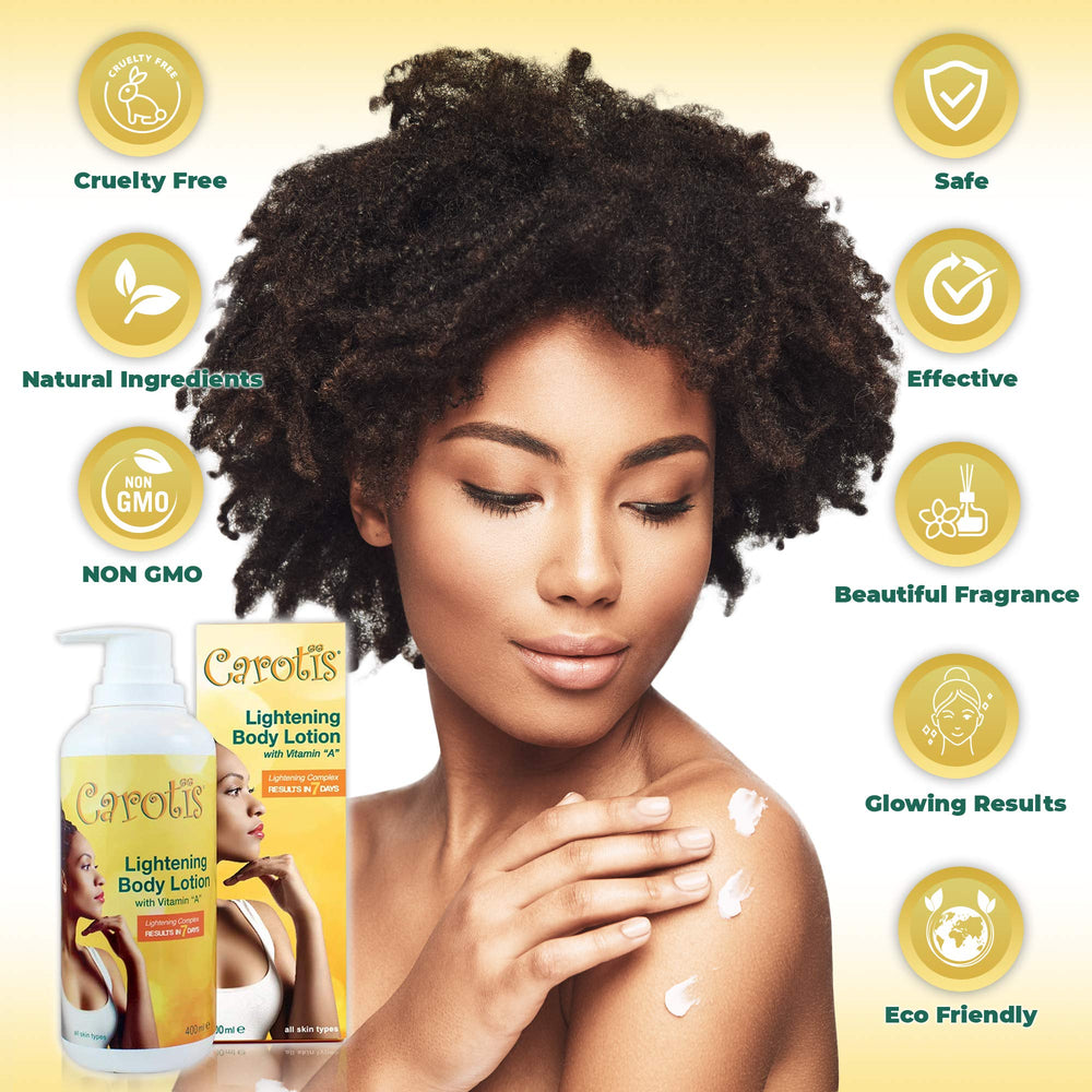 CAROTÏS Skin Brightening Lotion SPF 50 pairing image showing daytime protection.