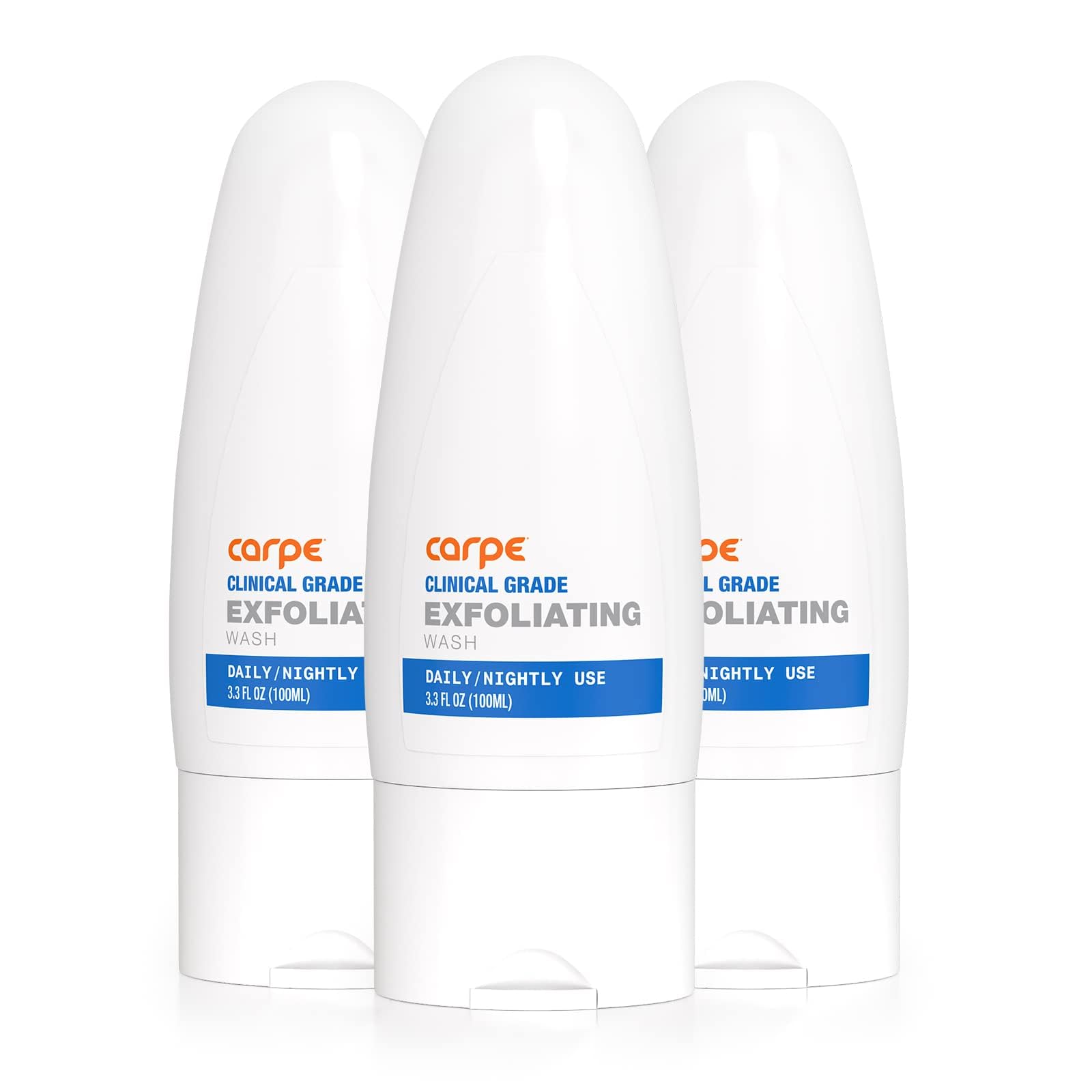 Carpe exfoliating underarm scrub with minty freshness ready for daily deodorant.