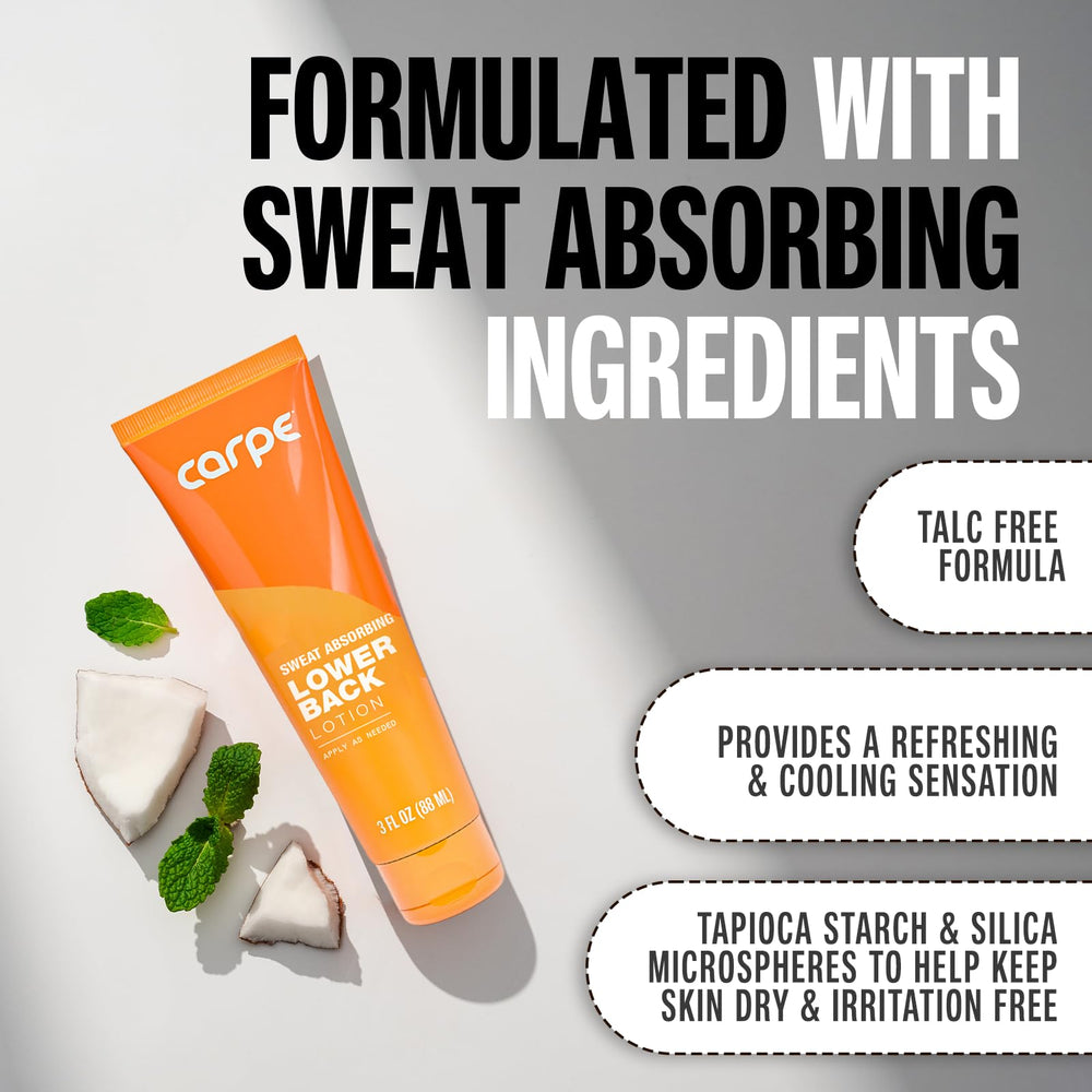 Carpe formule sans talc, peau douce et sans irritation.