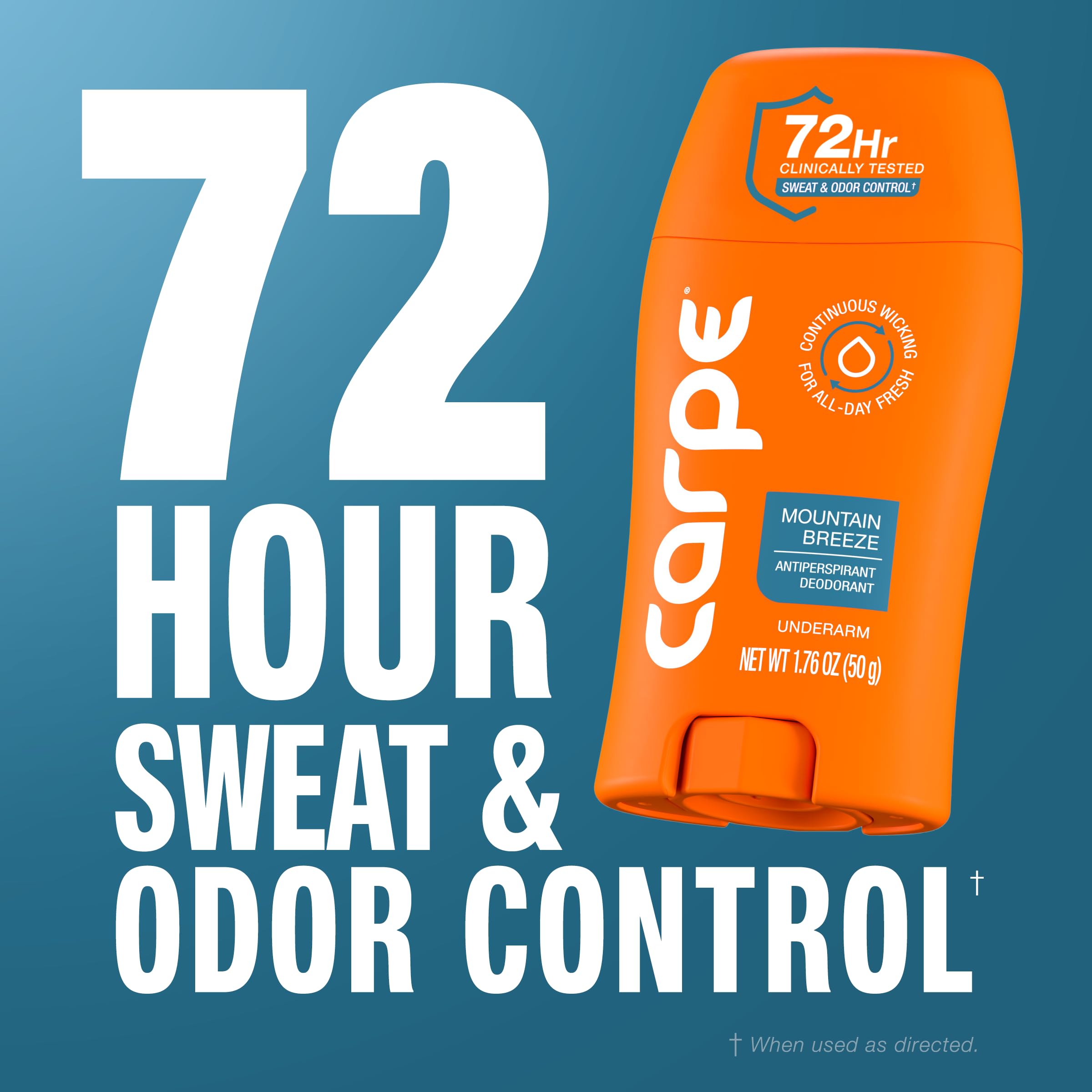 Carpe Mountain Breeze dries clear with no sticky residue