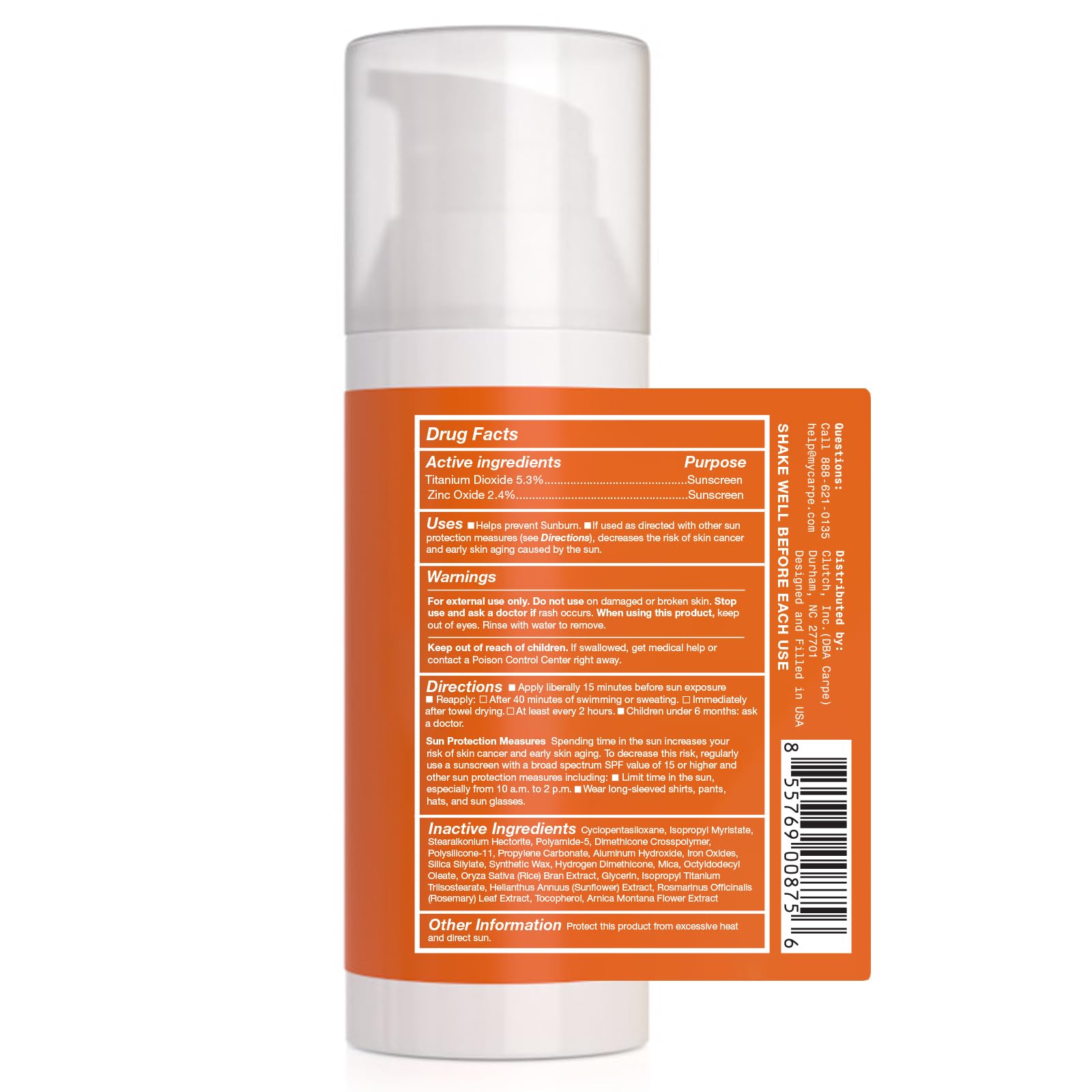 Carpe Primer Face close-up shows transparent tint blending with natural skin