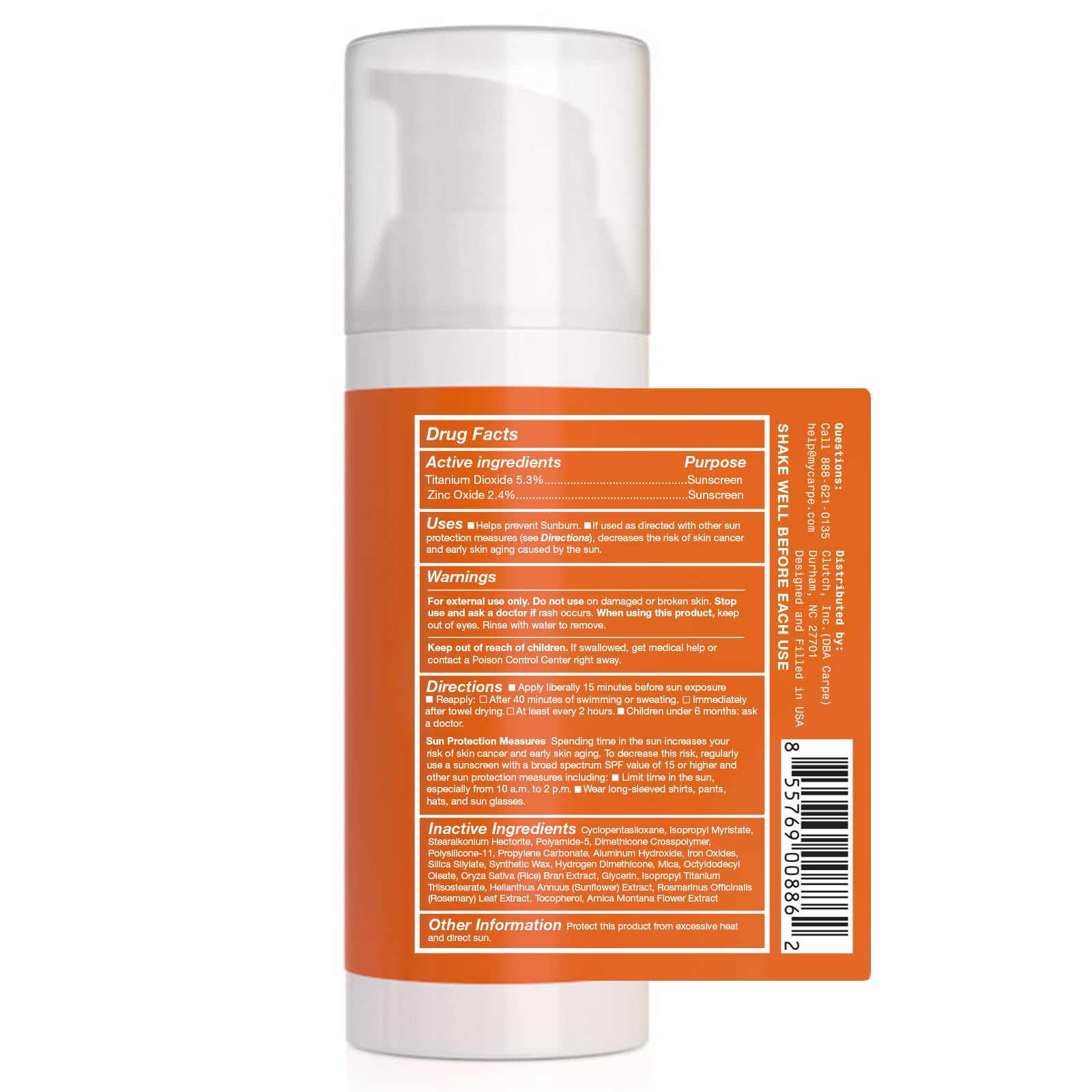 Carpe Primer Front Packaging highlights the brand and clear information for shoppers.