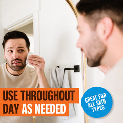 Carpe wipes remove sweat and oil to keep skin clean.
