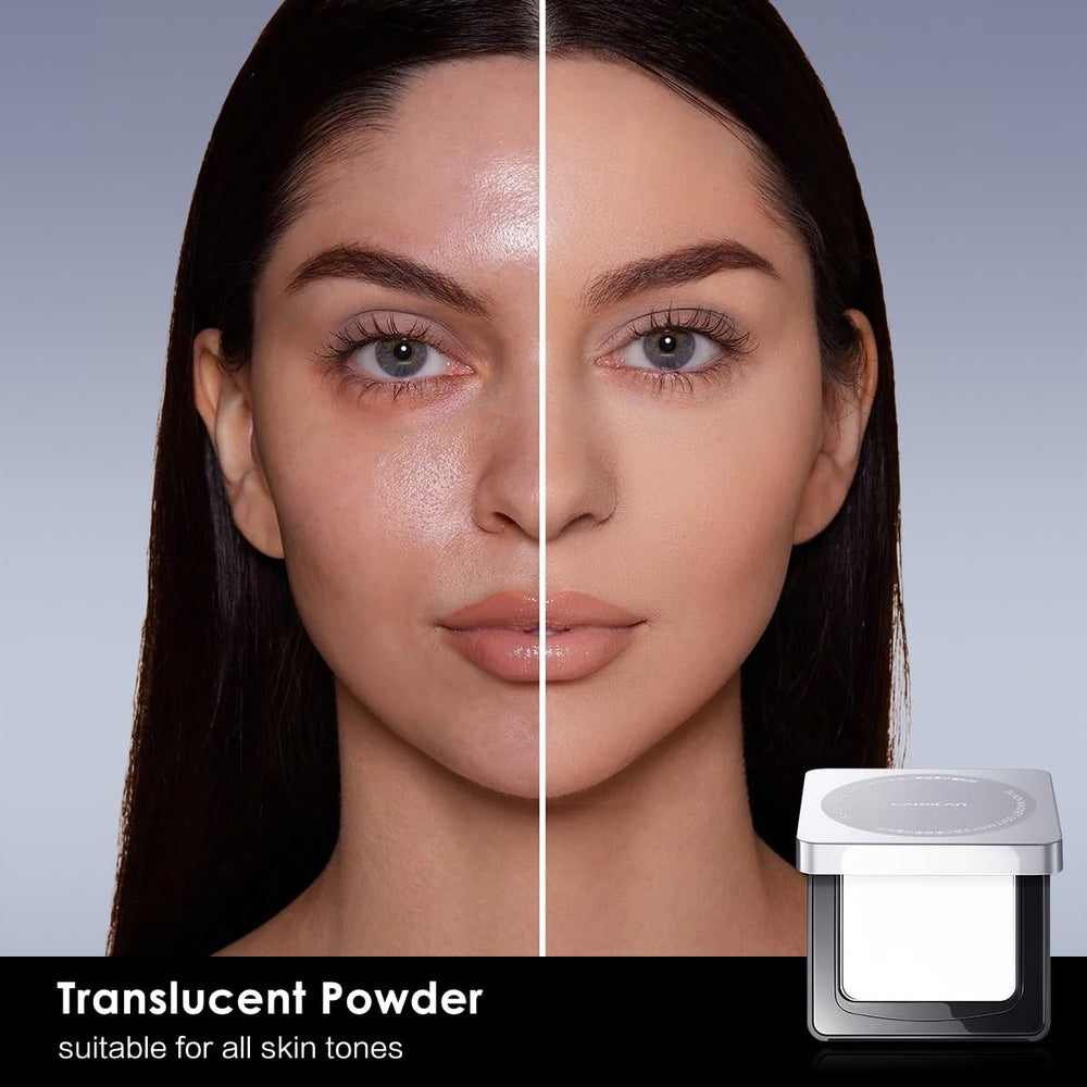 CARSLAN 24h oil-control powder keeps shine under control all day.