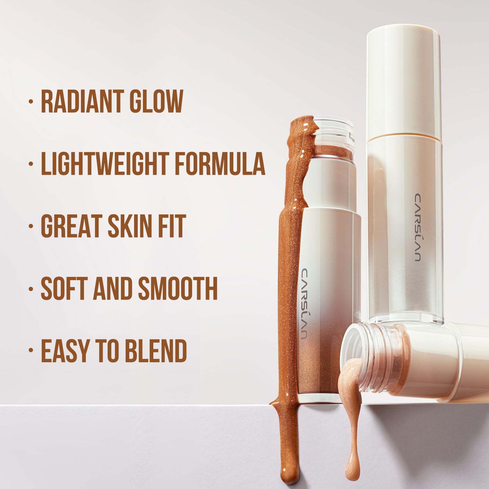 CARSLAN applicator close-up delivering smooth, weightless application