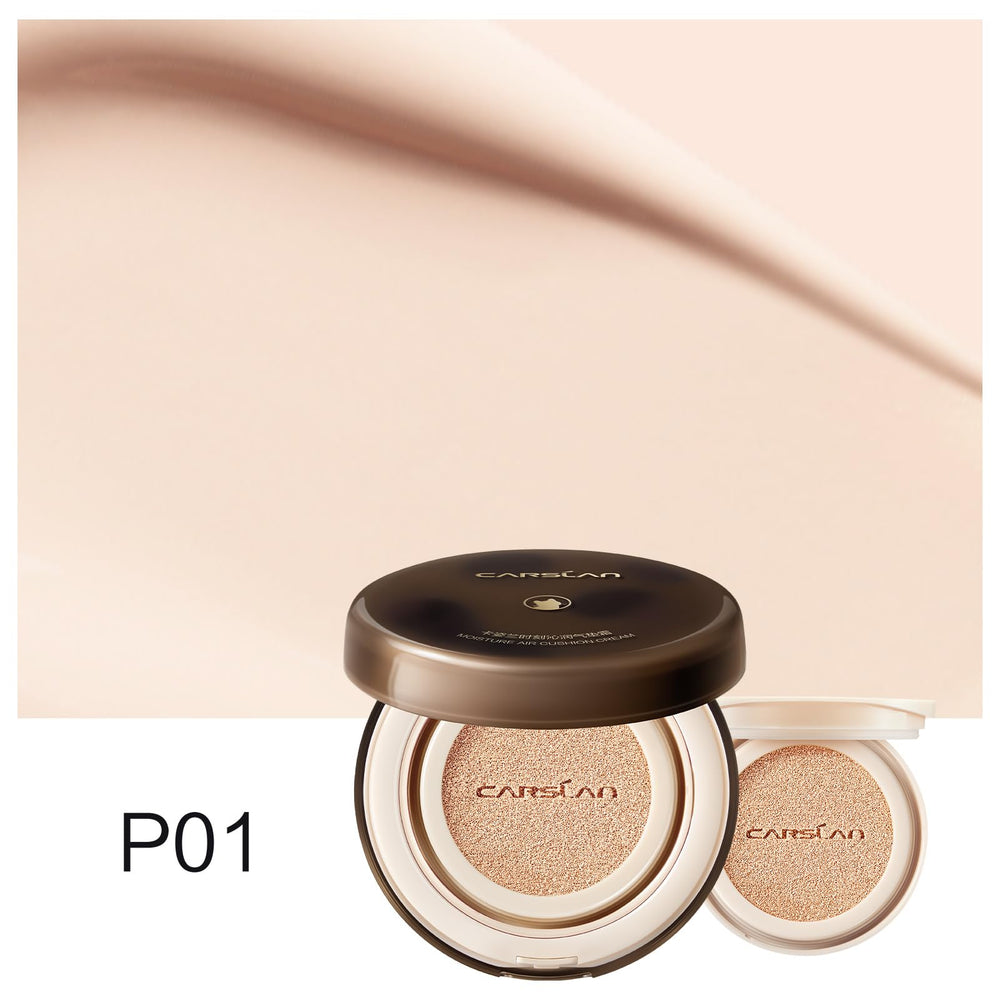 CARSLAN Lasting Air Cushion on skin in daylight shows natural look