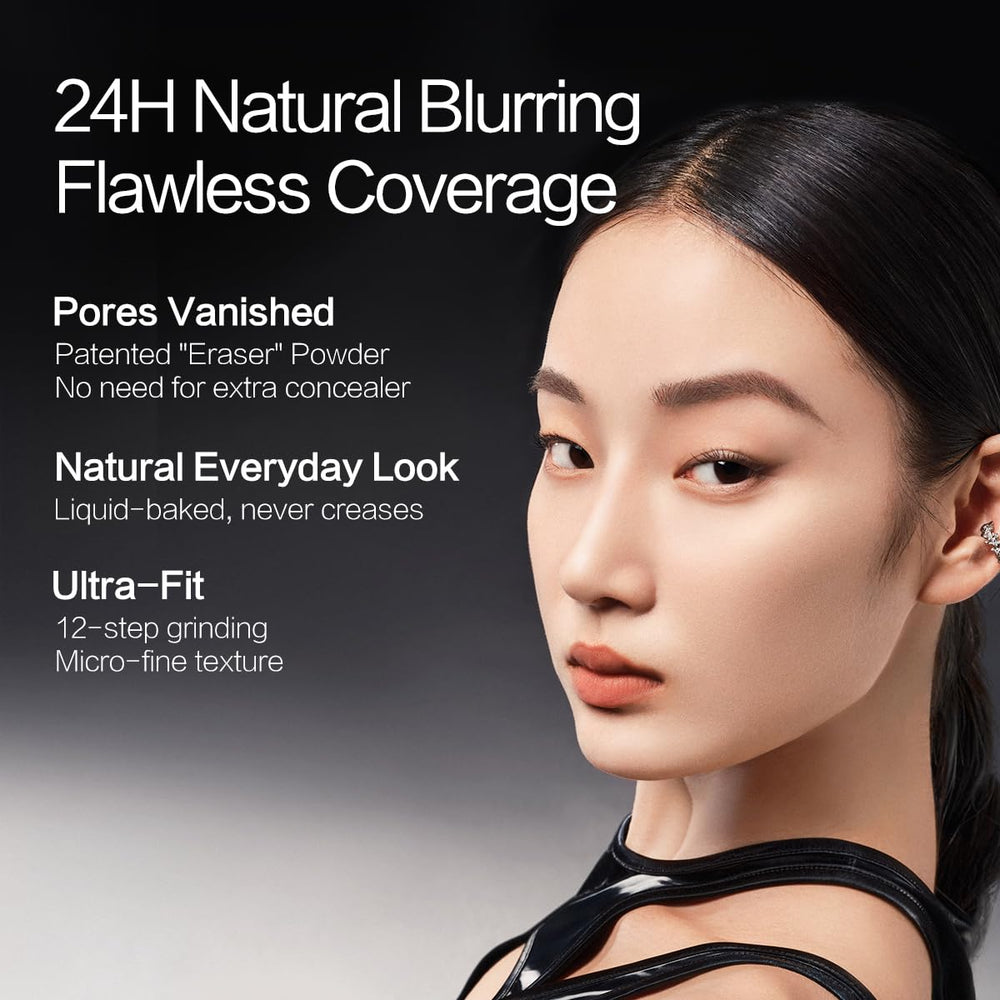 CARSLAN Black Magnet foundation application scene demonstrates smooth, even blending.