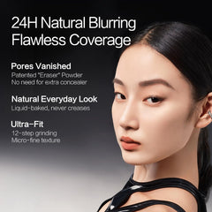 CARSLAN Black Magnet foundation application scene demonstrates smooth, even blending.