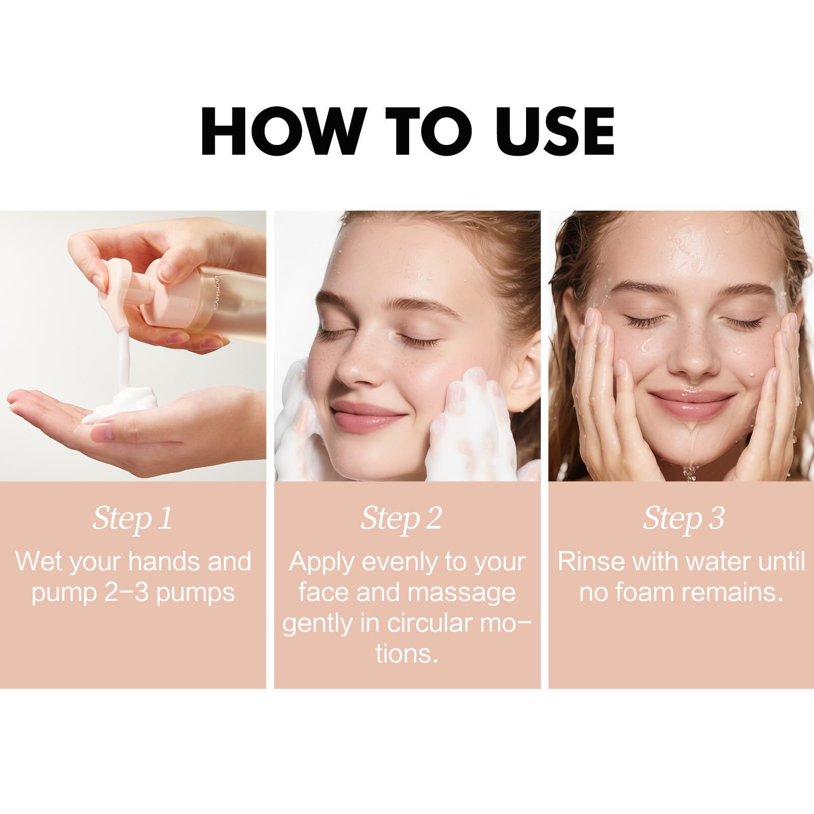 CARSLAN Face Wash balanced pH minimizes irritation during cleansing.