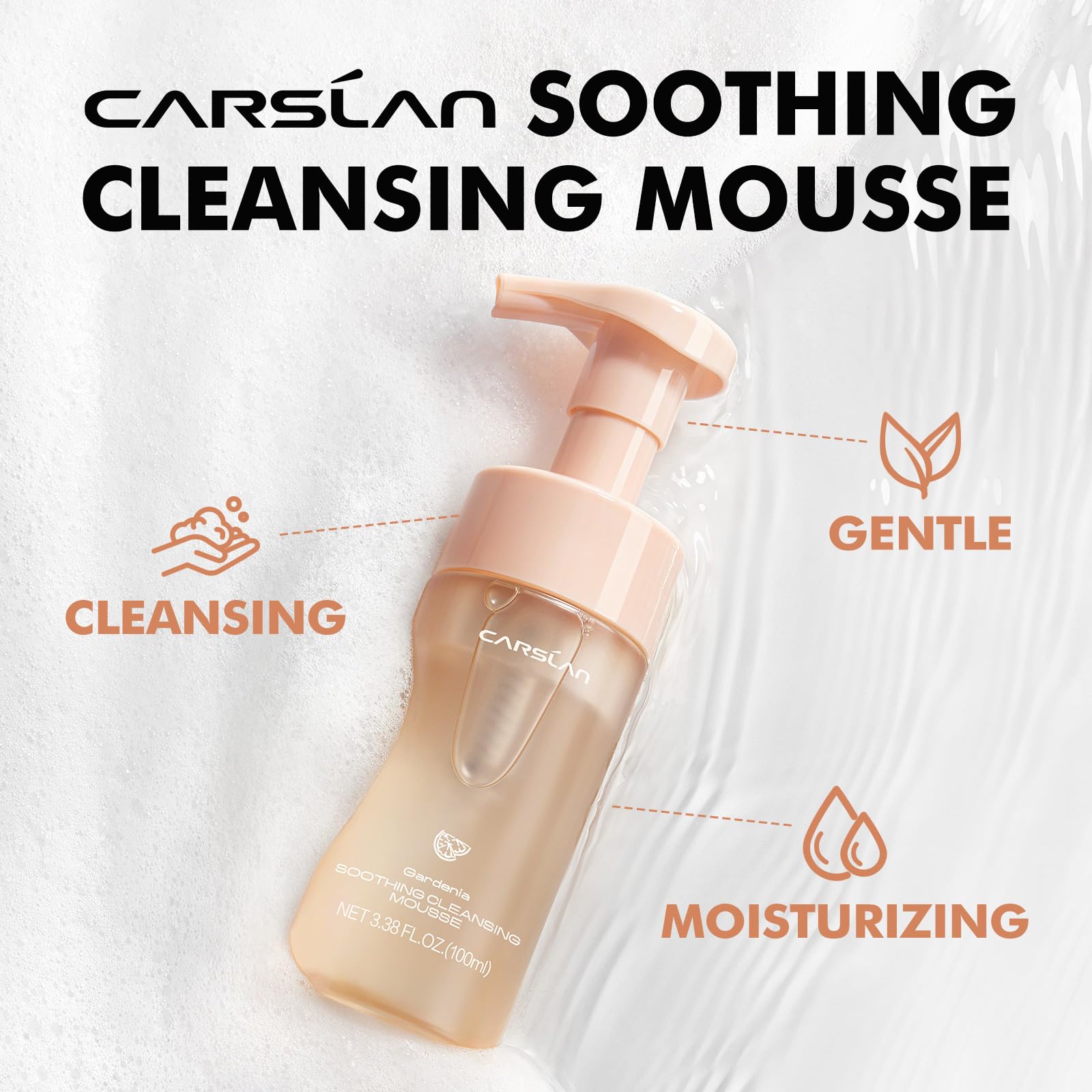 CARSLAN Face Wash leaves skin soft after rinse.