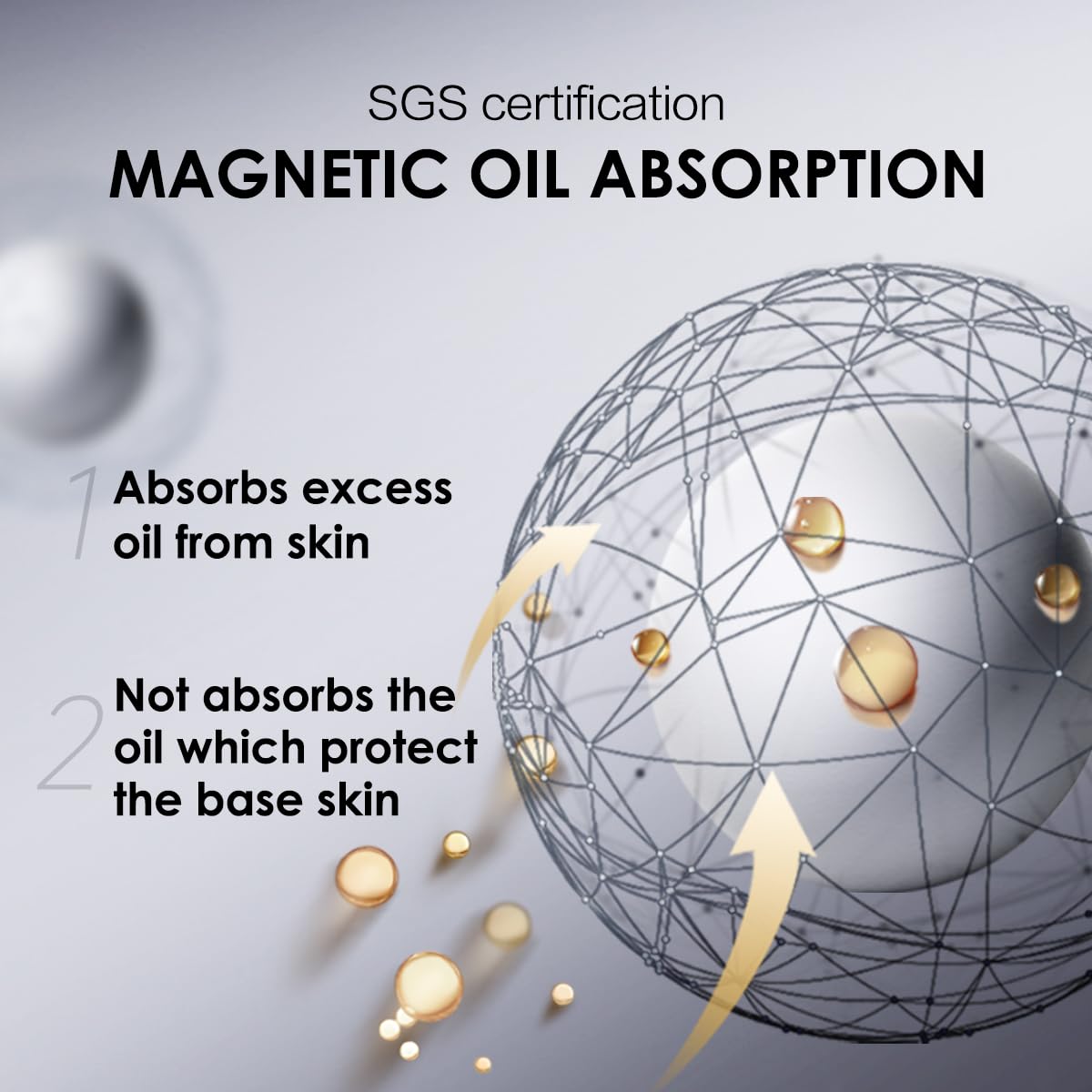 CARSLAN honeycomb texture helps prevent caking and creasing on skin.