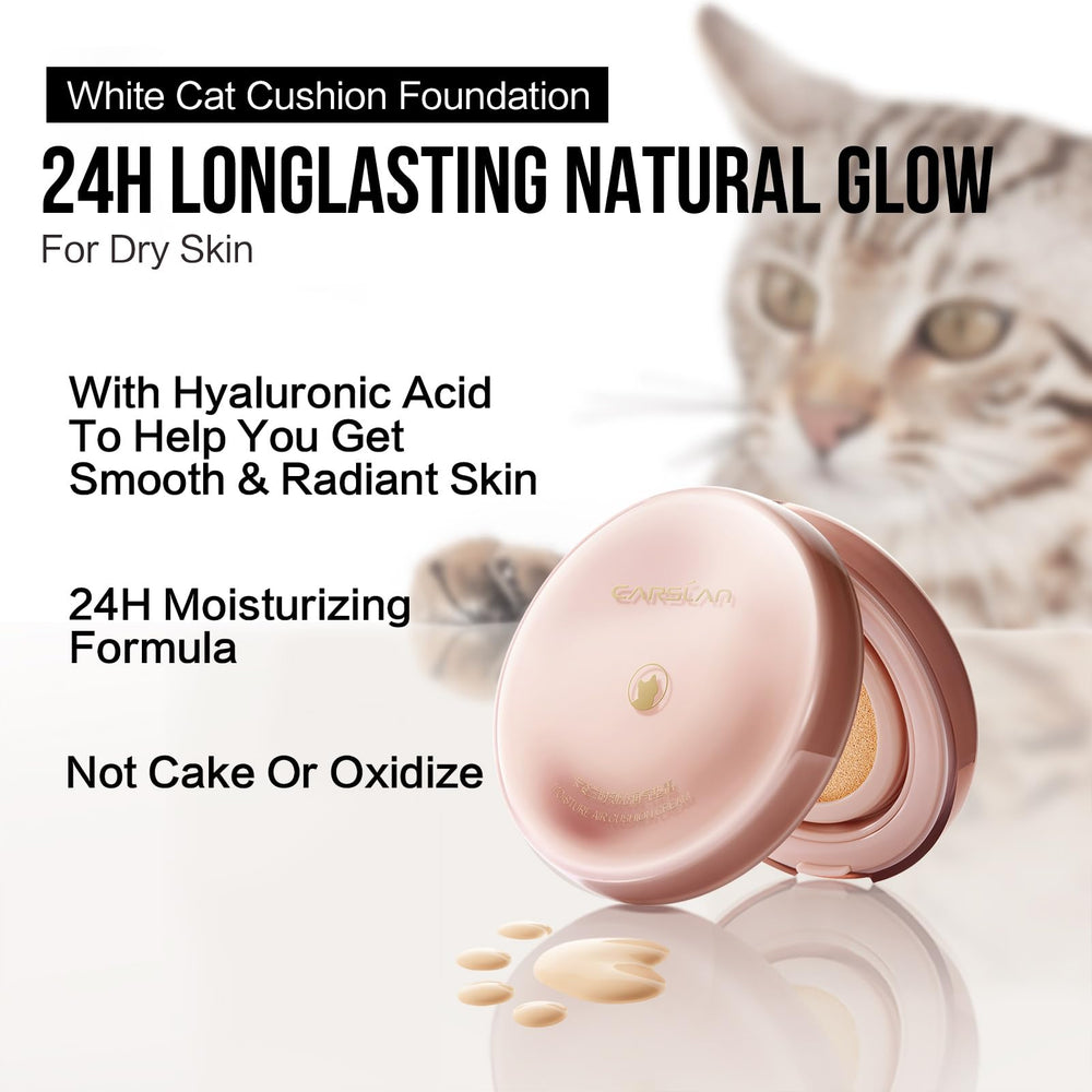 CARSLAN cushion with hyaluronic acid highlights hydrating, soft feel