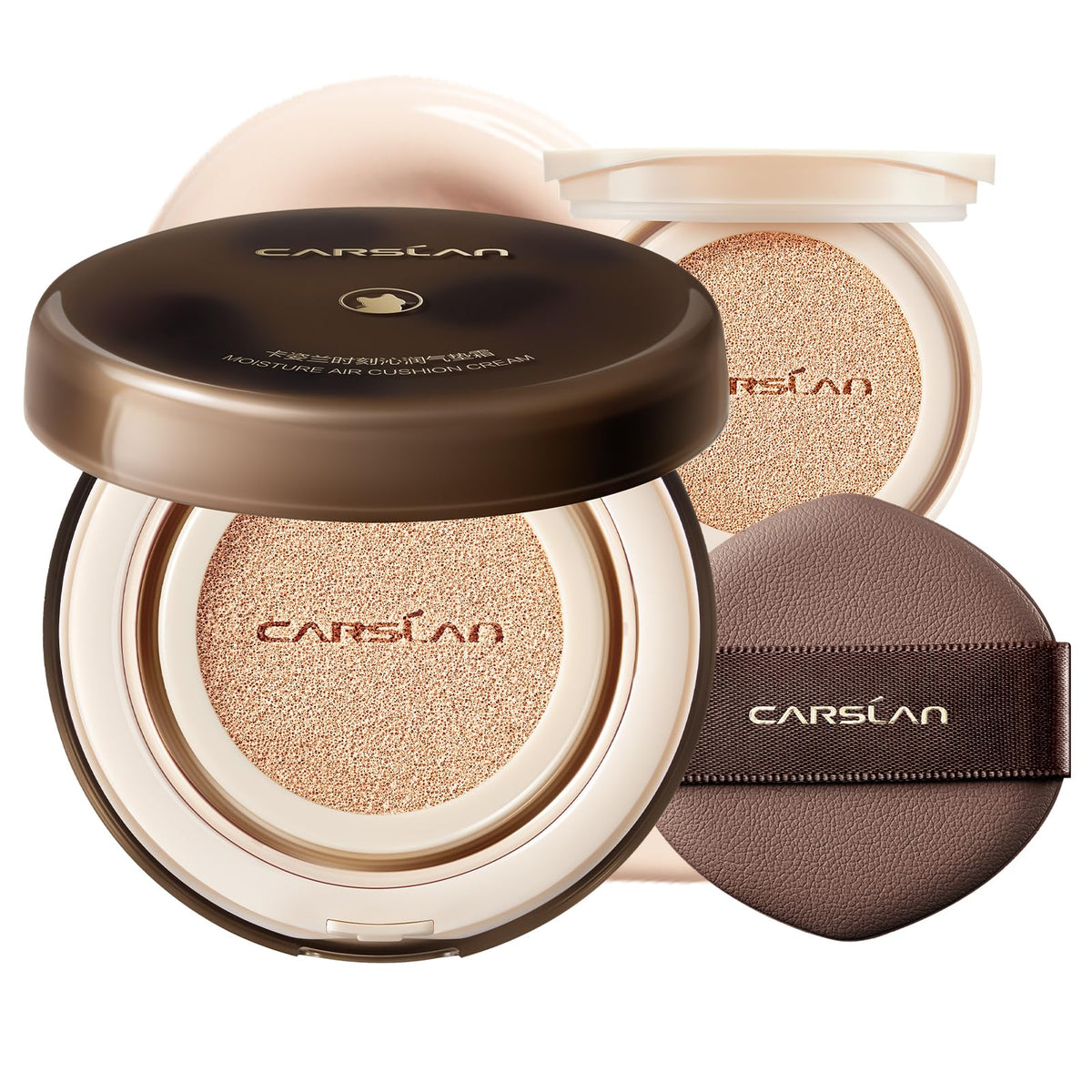 CARSLAN Lasting Air Cushion compact shows semi-matte finish for oil control
