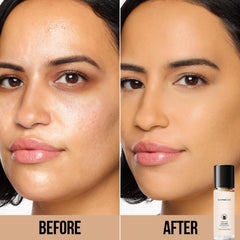 CARSLAN Lasting Cover Foundation pump in action showing even coverage.