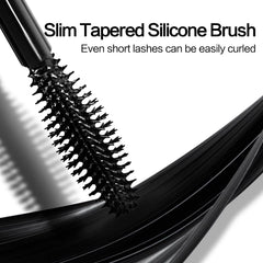 CARSLAN Light-Lengthening Mascara lash lengthening application showing dramatic length and curl