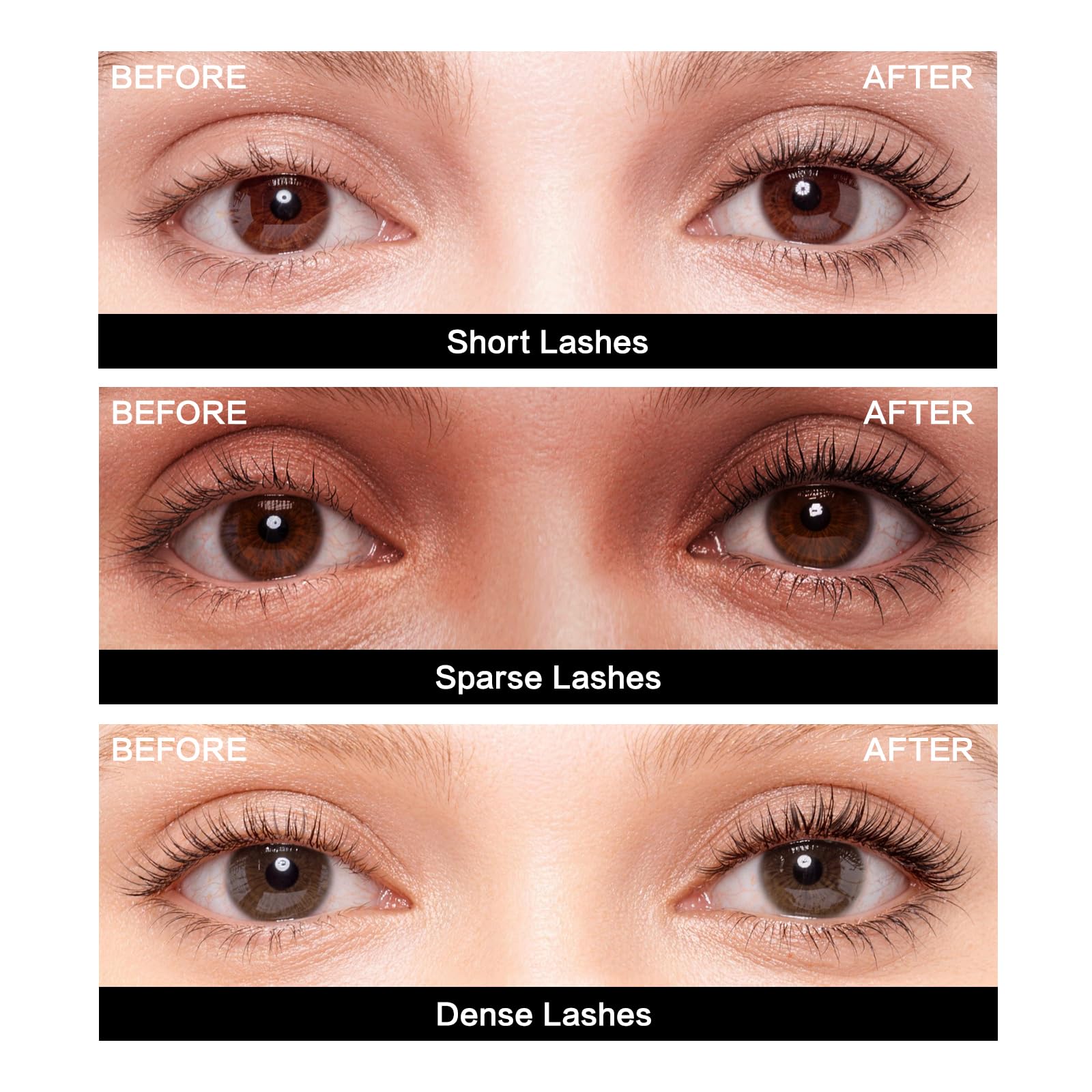 CARSLAN Light-Lengthening Mascara smudge-proof film for clean, long-lasting wear