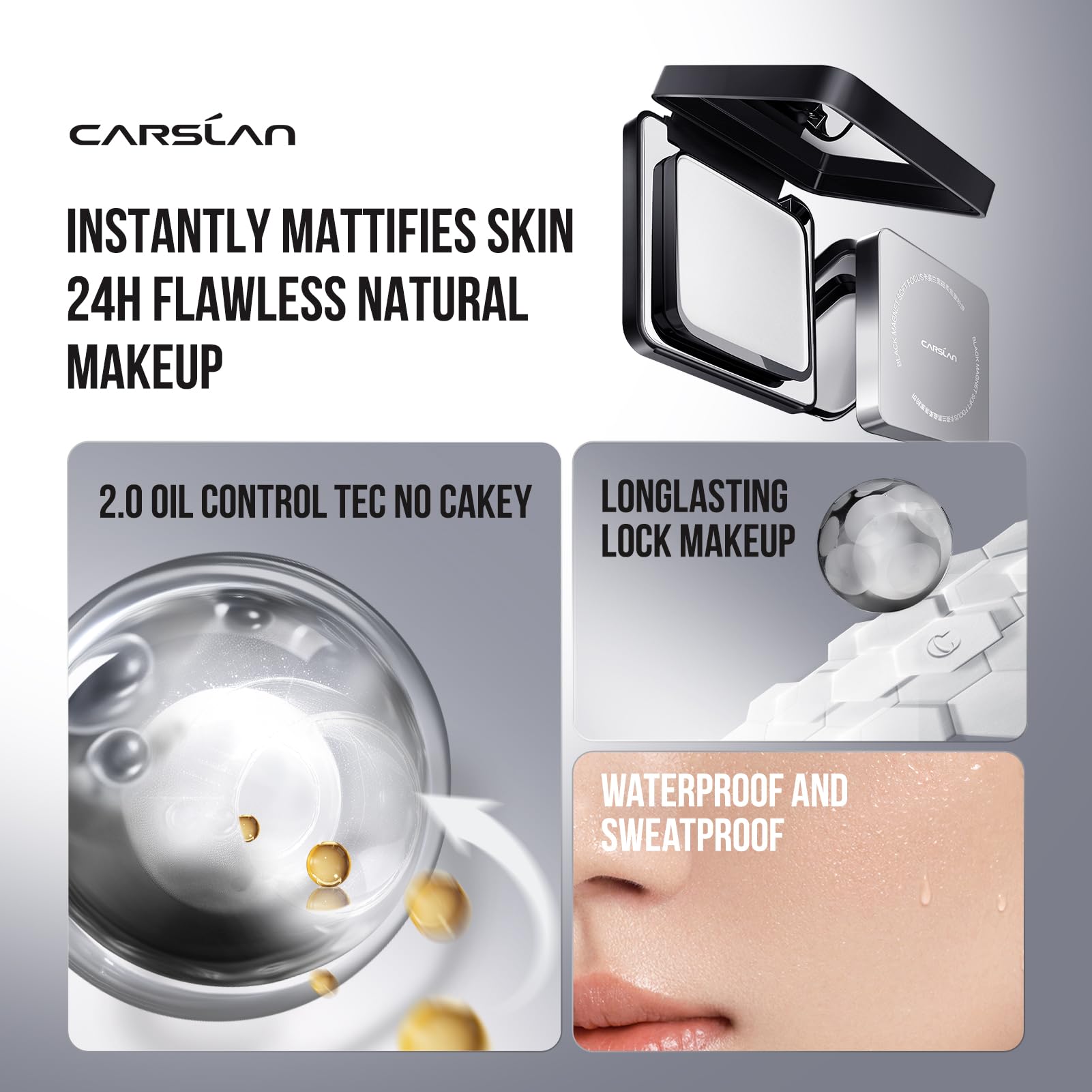 CARSLAN patent-certified 2.0 tech blends oil and blur for soft focus