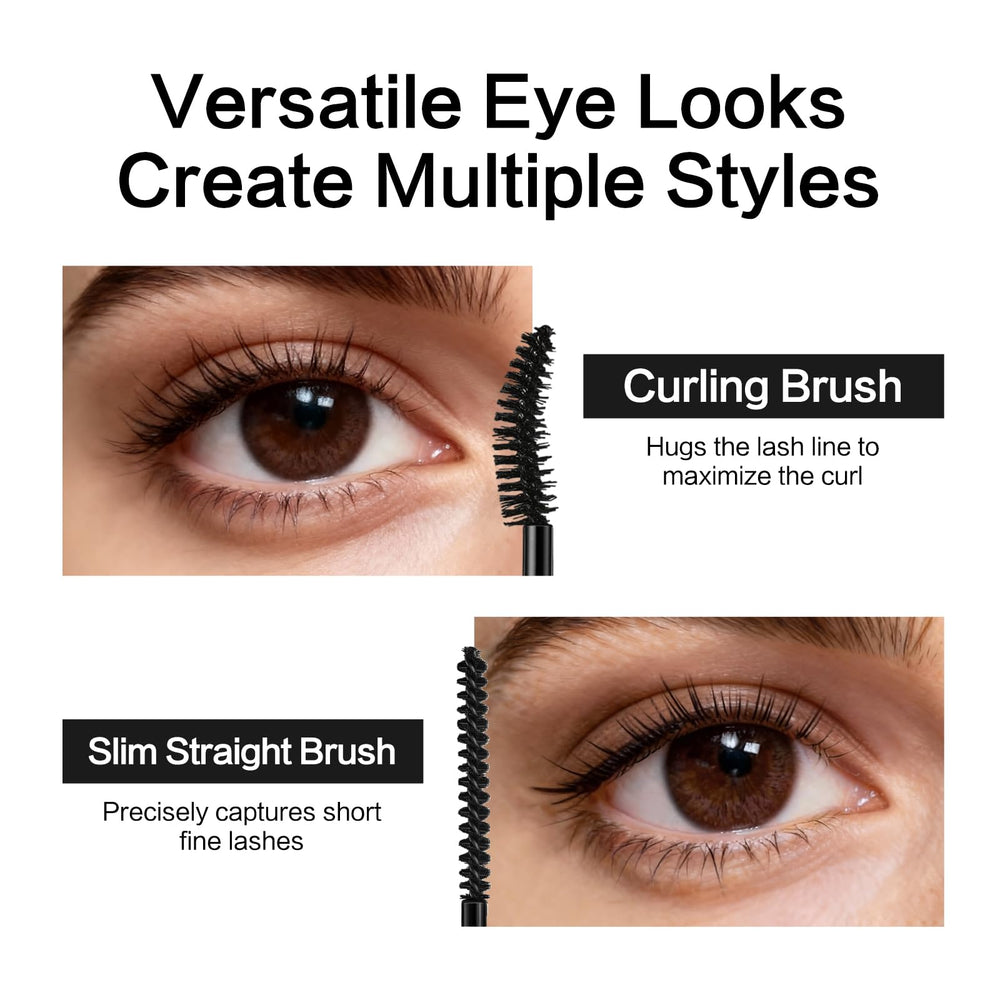 CARSLAN slim straight brush captures the shortest lashes for natural definition.