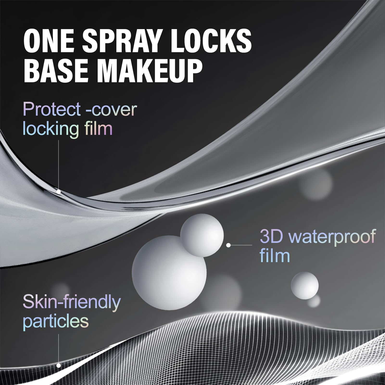 CARSLAN Smudgeproof waterproof shield prevents transfer and keeps makeup intact outdoors.