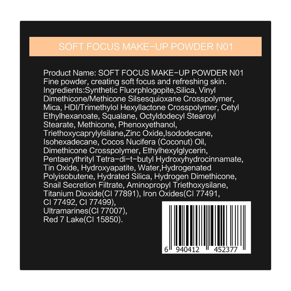 CARSLAN Soft Focus 24h wear feature supports all-day matte appearance.