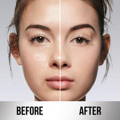 CARSLAN soft-focus powder applied with puff for natural matte finish.